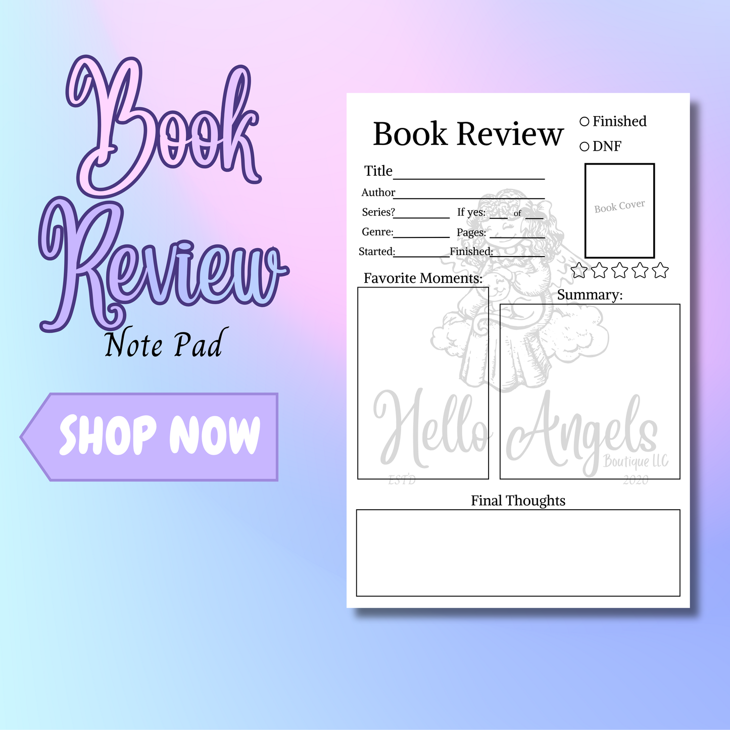 Book Review Notepad